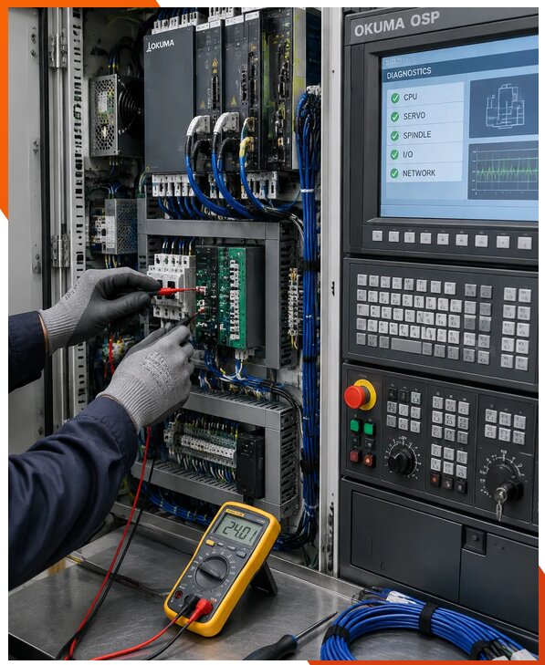 Ремонт систем ЧПУ Okuma OSP в Черногорске